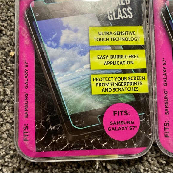 (2) Samsung Galaxy S7 Tempered Screen Guard Shatter Resistant Anti-Fingerprint - Picture 3 of 8